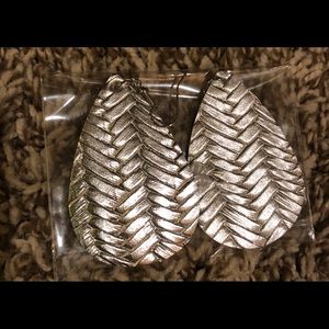 Faux leather lightweight earrings